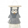 MAKRAMEE WANDBEHANG EULE HEDWIG