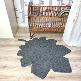 Teppich LAUB, grau