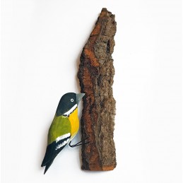 Vogel auf Baumrinde MEISEN