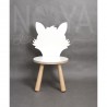 FUCHS ARTHUR, Kinderstuhl aus Sperrholz mit weißem Laminat